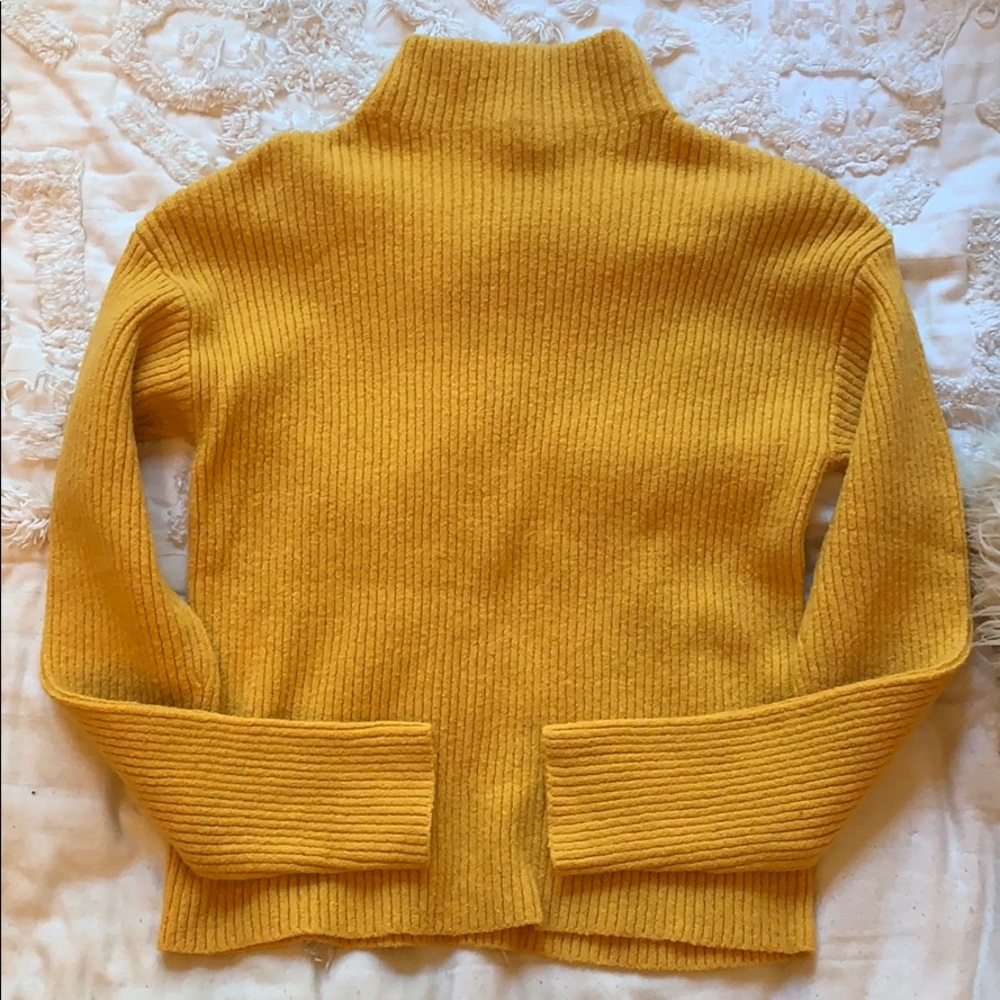 Yellow BP mock neck sweater size S